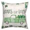 Loads Of Luck Truck Border 18" x 18" Throw Pillow